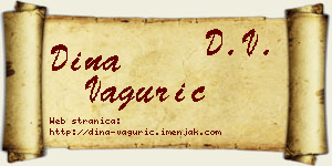 Dina Vagurić vizit kartica